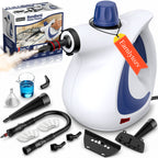 Earnlytozv 1050W Handheld Steam Cleaner – 230°F Pressurized Steam, 11 Accessories, Chemical-Free Home Cleaning