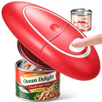 Earnlytozv Electric Can Opener, One-Touch 360° Smooth Cut, Burr-Free Edge, for All Can Sizes & Kitchen