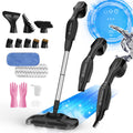 Earnlytozv 2-in-1 Steam Mop, 260°F 15s Fast Heat, 180° Swivel, 13 Accs for Floors & Surfaces