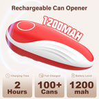 Earnlytozv Electric Can Opener, Cordless USB Charging, 360° Smooth Blade, Universal Sizes for Kitchen
