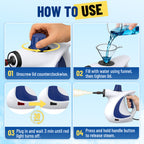 Earnlytozv 1050W Handheld Steam Cleaner – 230°F Pressurized Steam, 11 Accessories, Chemical-Free Home Cleaning