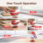 Earnlytozv Electric Can Opener, Cordless USB Charging, 360° Smooth Blade, Universal Sizes for Kitchen