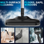 Earnlytozv 2-in-1 Steam Mop, 260°F 15s Fast Heat, 180° Swivel, 13 Accs for Floors & Surfaces