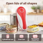 Earnlytozv Electric Can Opener, Cordless USB Charging, 360° Smooth Blade, Universal Sizes for Kitchen